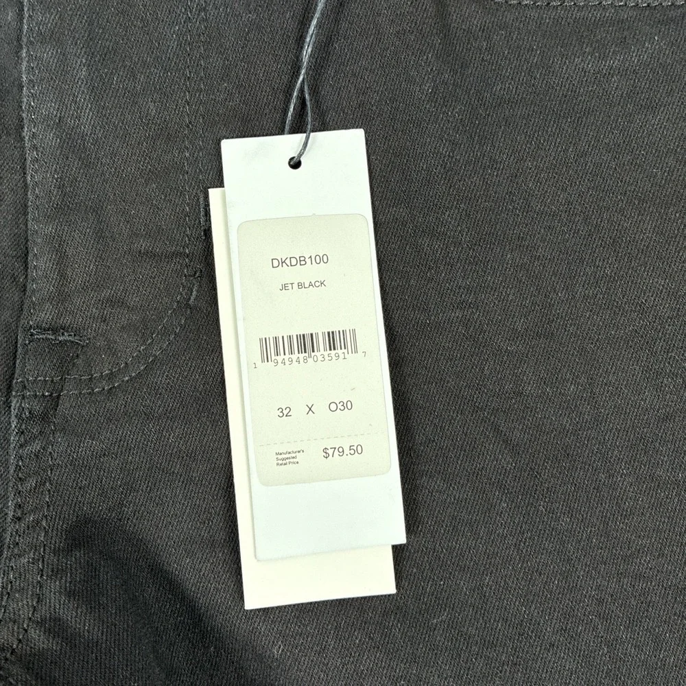 New Mens DKNY Jeans Bedford Slim Black Denim Size 32x30 NWT $79